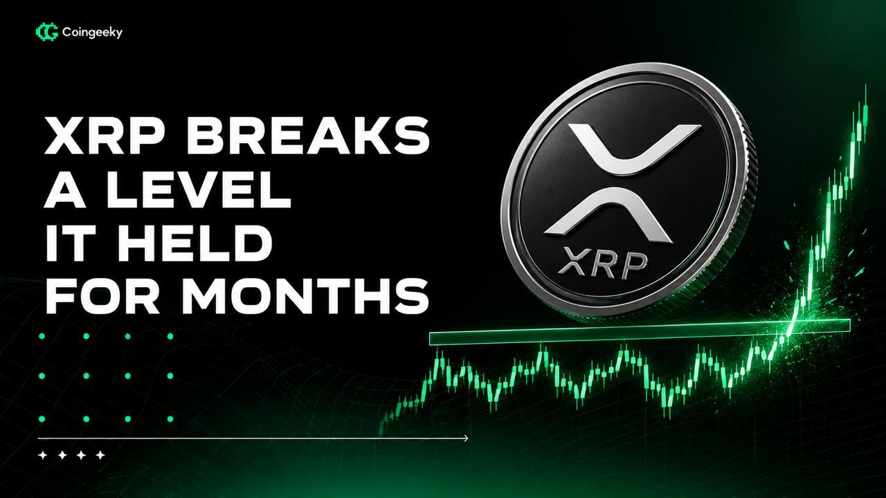 XRP Breaks a Level It Held for Months