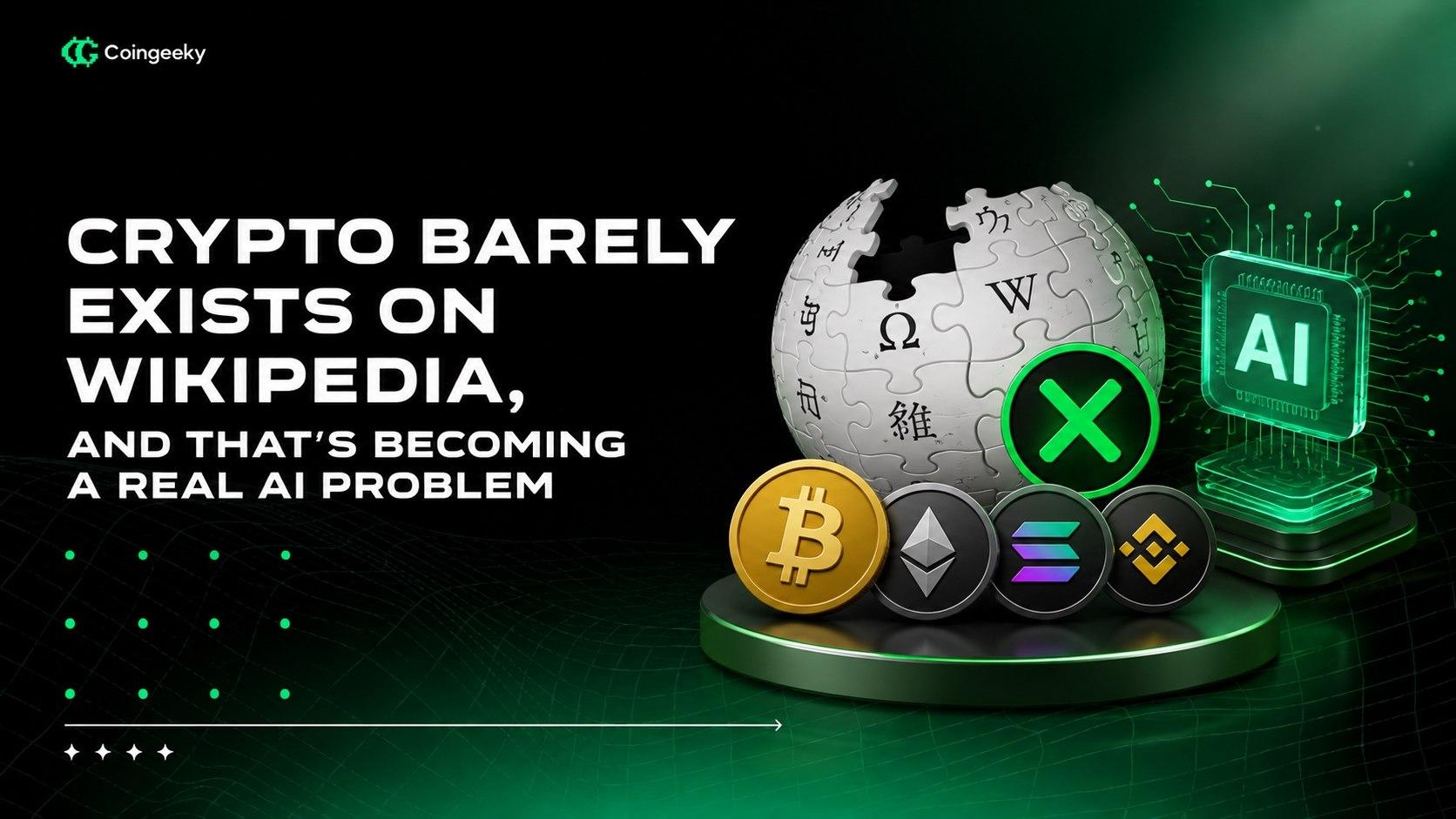 Crypto Barely Exists on Wikipedia, And That's Becoming a Real AI Problem